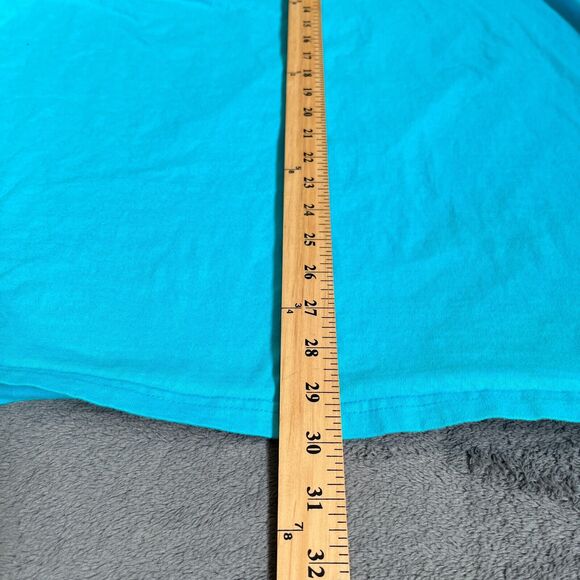 Maison Noir Smiley Face Spray Paint Blue Crewneck Shirt Men's Size 3XL - Picture 5 of 7